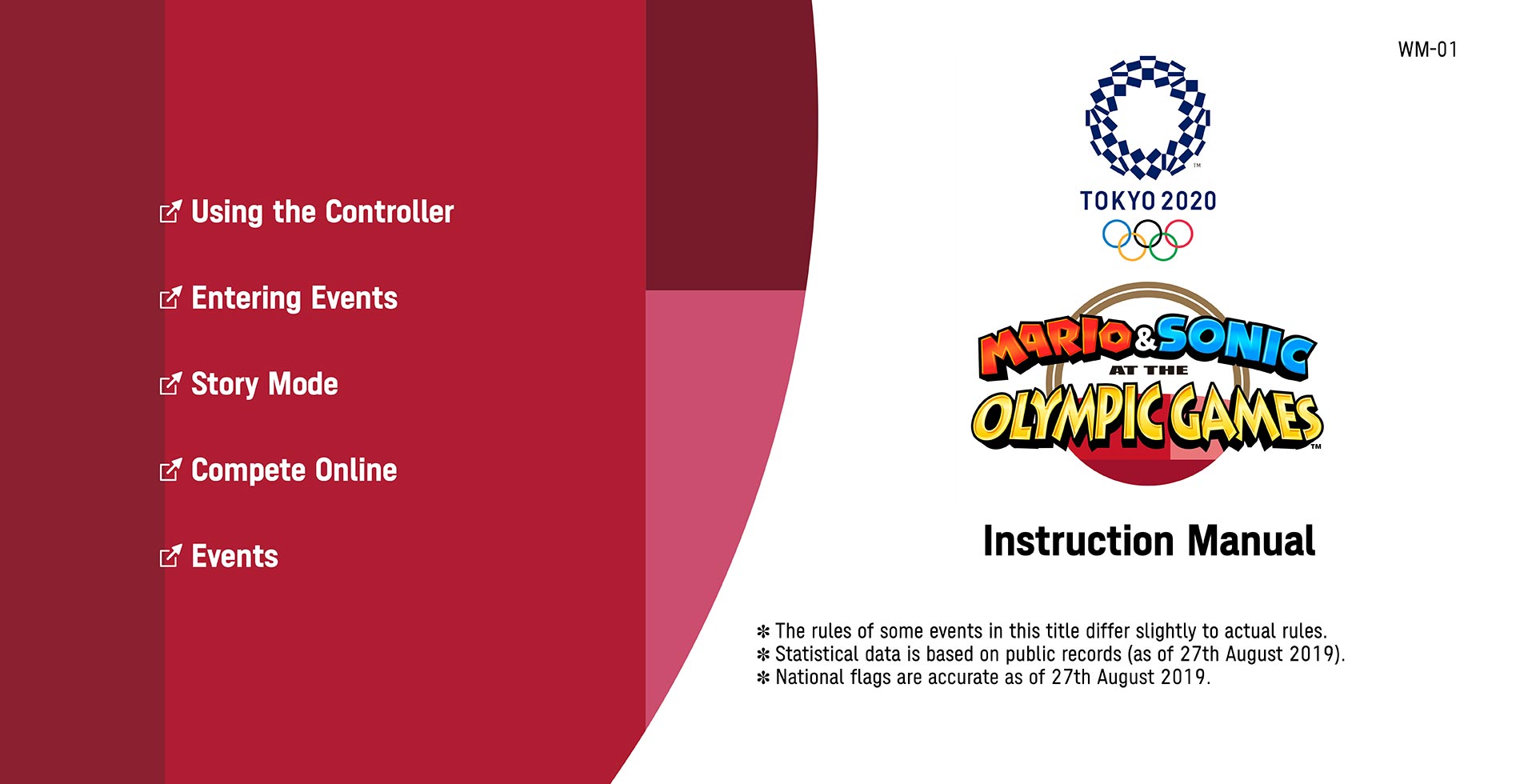 Home｜Mario and Sonic at the Olympic Games Tokyo 2020 Instruction Manual