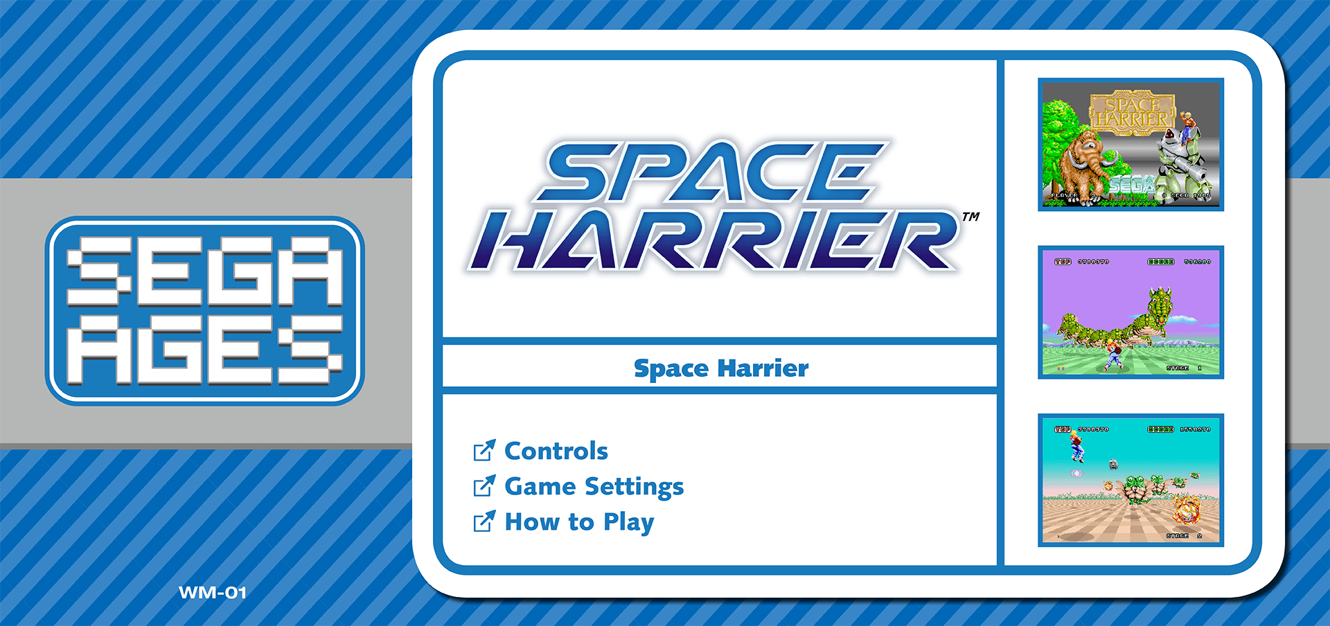 SEGA AGES Space Harrier Web Manual